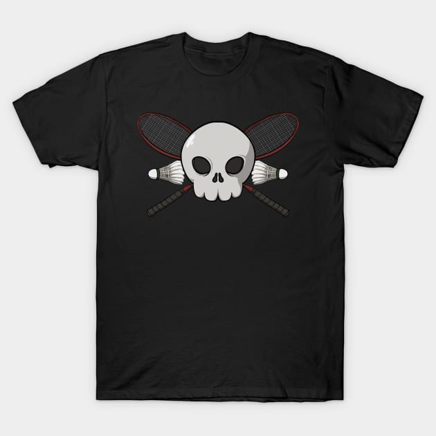 Badminton crew Jolly Roger T-Shirt by RampArt